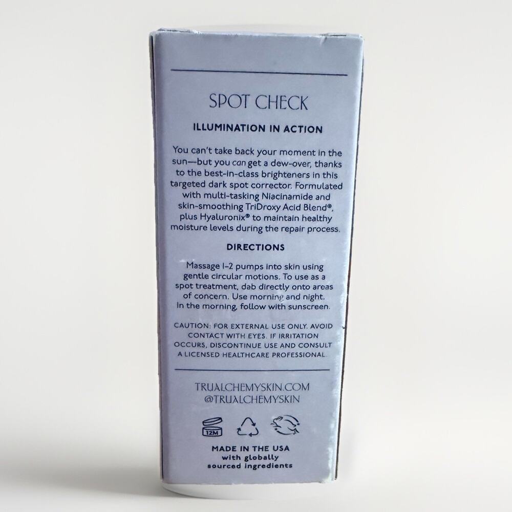 Tru Alchemy Spot Check Brightening Serum HYALURONIX Niacinamide NIB 1oz Luxury - Picture 4 of 6